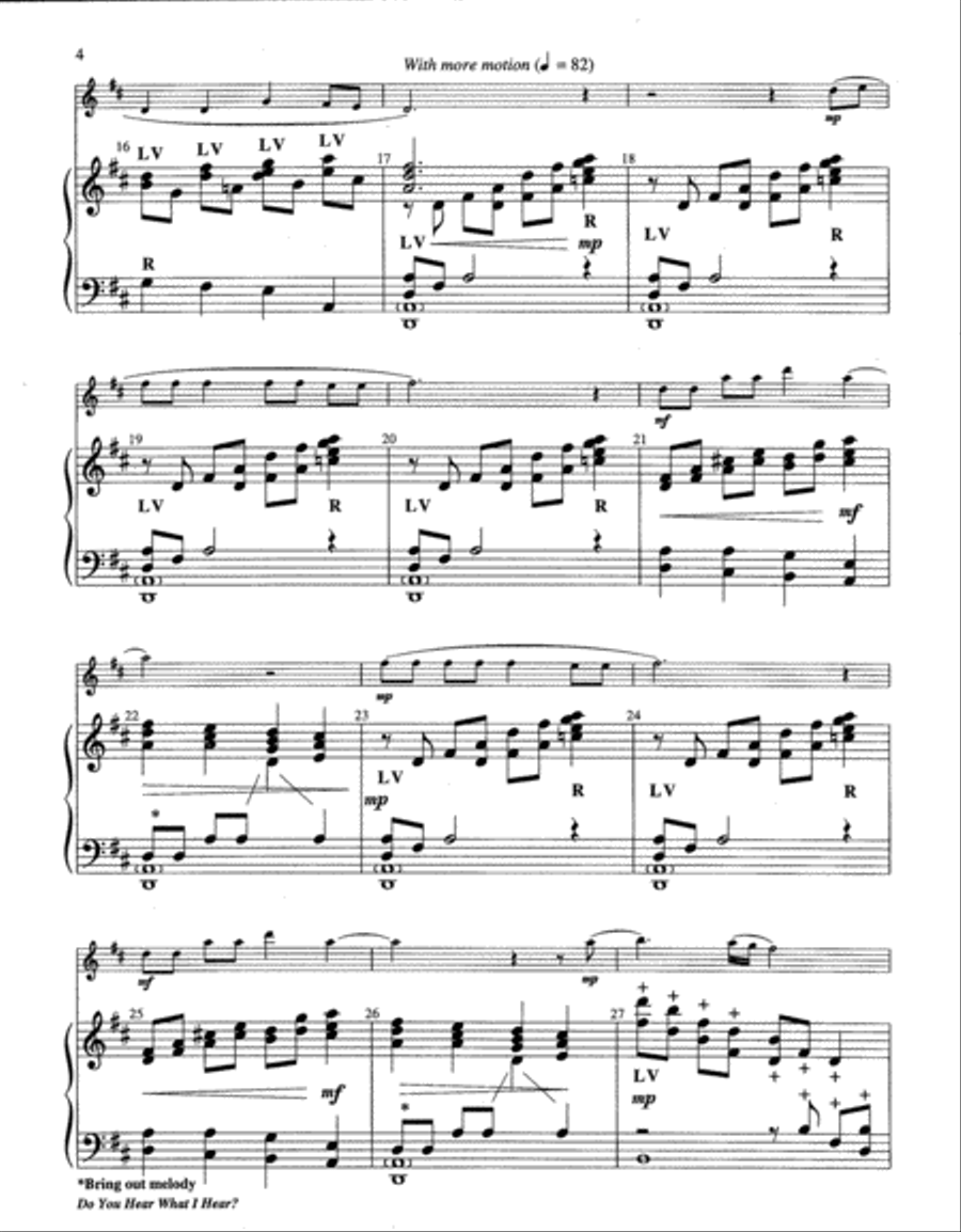Do You Hear What I Hear? Do You Hear What I Hear? 5-Octaves scores gallery preview page 4