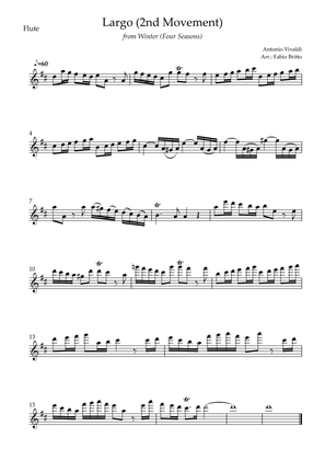 Largo from Winter (Antonio Vivaldi) for Flute Solo