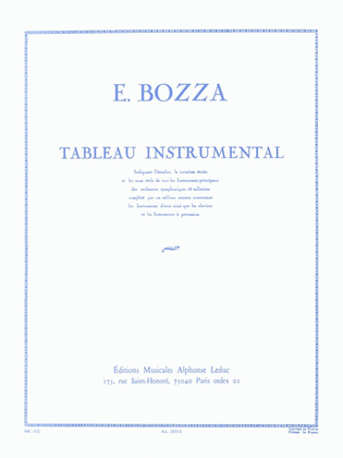 Book cover for Tableau Instrumental