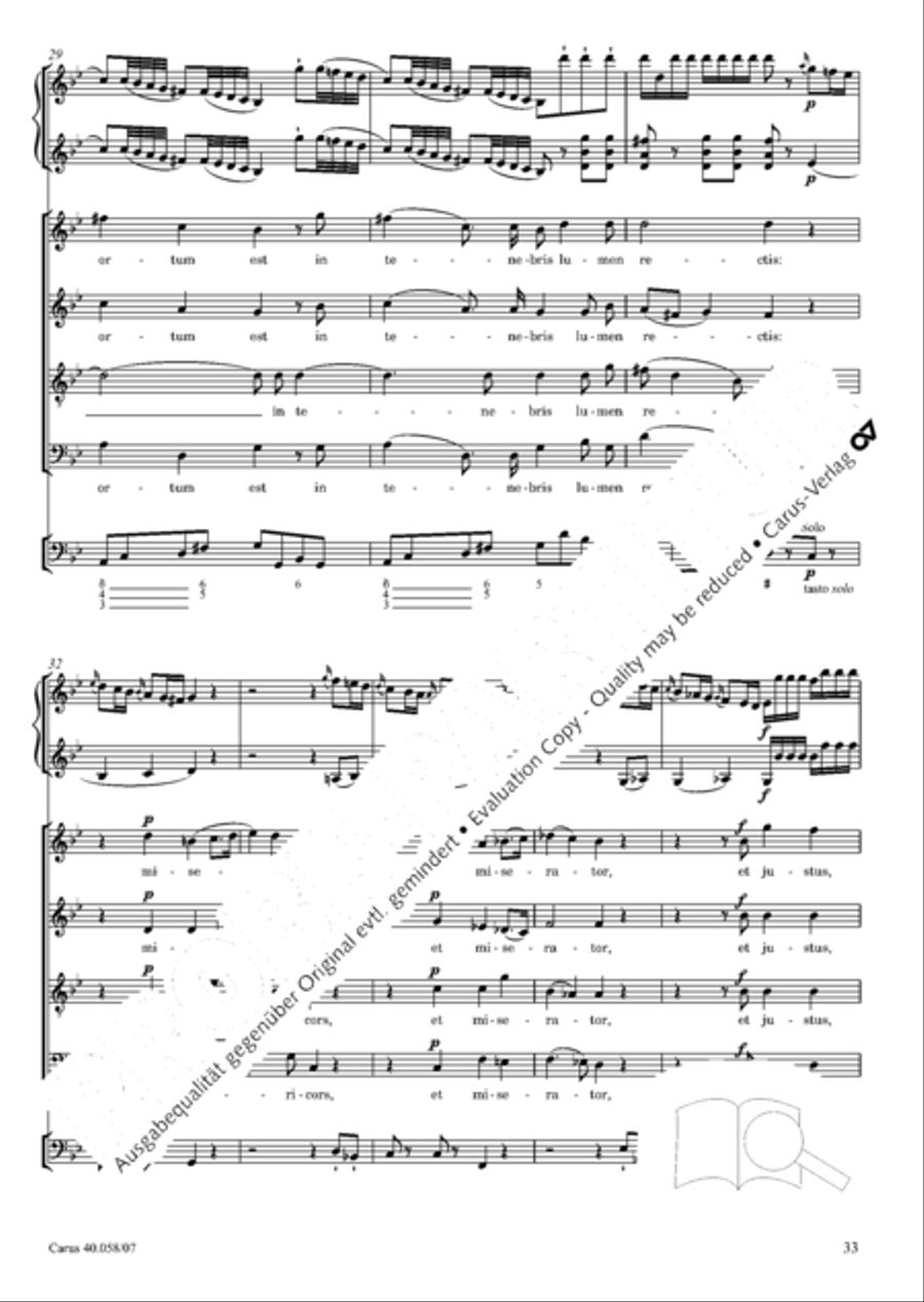 Vesperae solennes de Dominica 4-Part scores gallery preview page 38