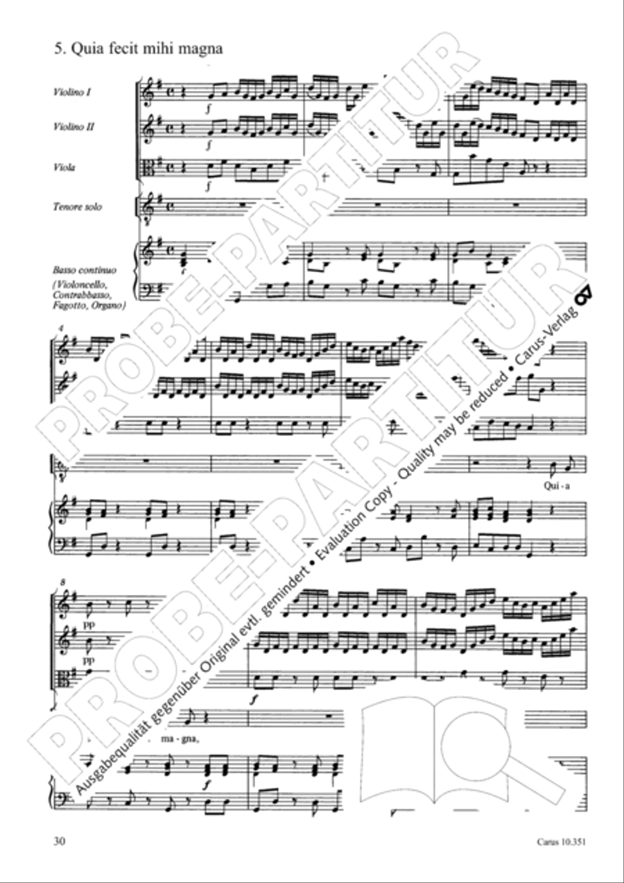 Magnificat Magnificat 4-Part scores gallery preview page 31