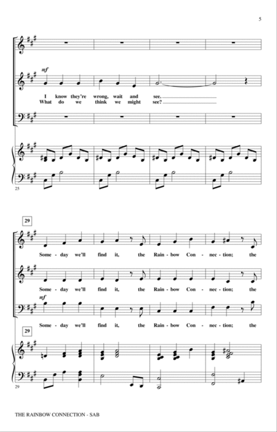The Rainbow Connection (arr. Audrey Snyder) 3-Part scores gallery preview page 4