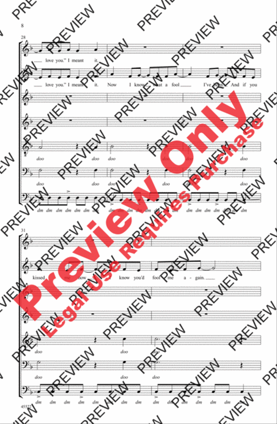 Last Christmas 4-Part scores gallery preview page 22