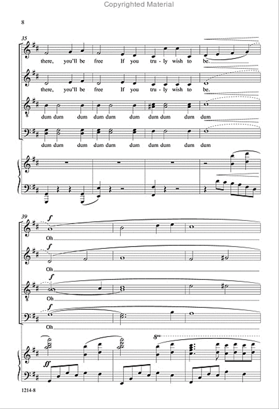 Pure Imagination - SATB divisi Octavo Divisi scores gallery preview page 7
