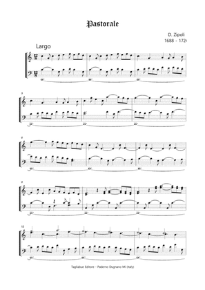 PASTORALE - Zipoli - From Sonate d’Intavolatura per Organo e Cimbalo - For organ