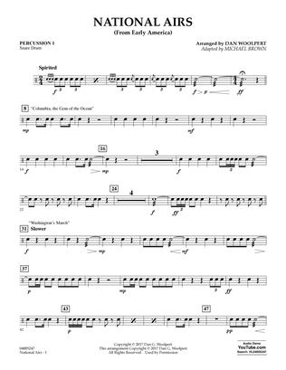 National Airs (from Early America) - Percussion 1