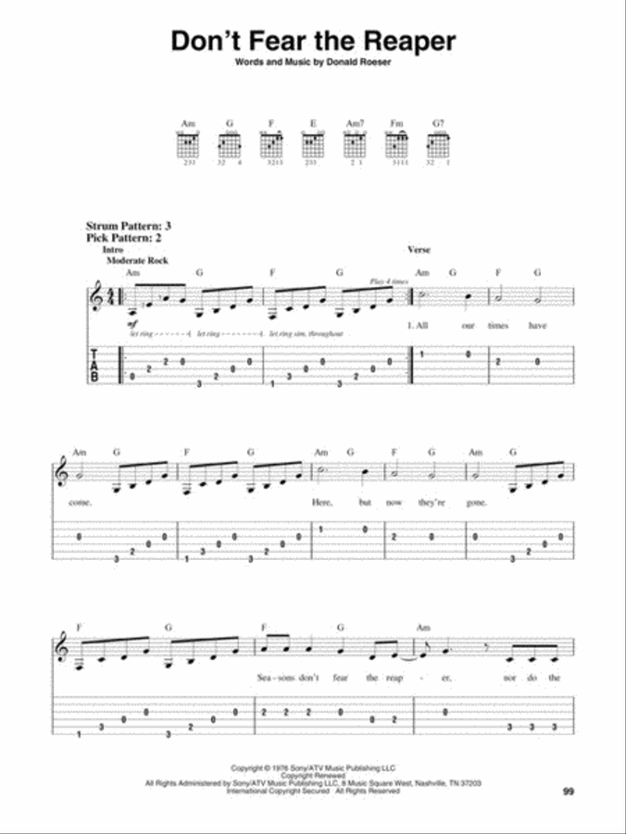 VH1's 100 Greatest Hard Rock Songs Guitar Tablature scores gallery preview page 8