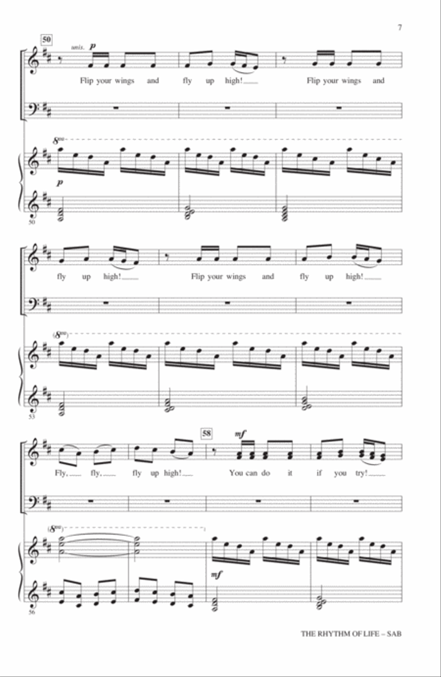 The Rhythm Of Life (from Sweet Charity) (arr. John Leavitt) 3-Part scores gallery preview page 6