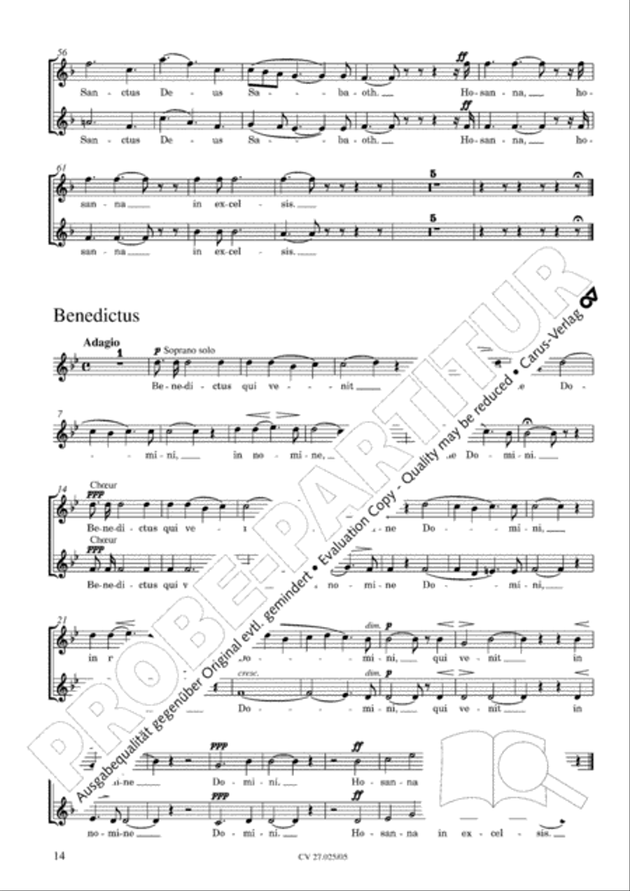 Messe Sainte Cecile SA scores gallery preview page 15