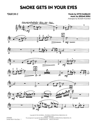 Smoke Gets In Your Eyes (arr. Roger Holmes) - Tenor Sax 2