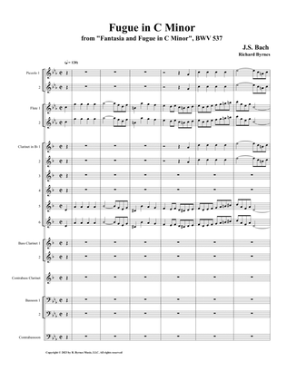 Fugue in C Minor, BWV 537 (Woodwind Choir)