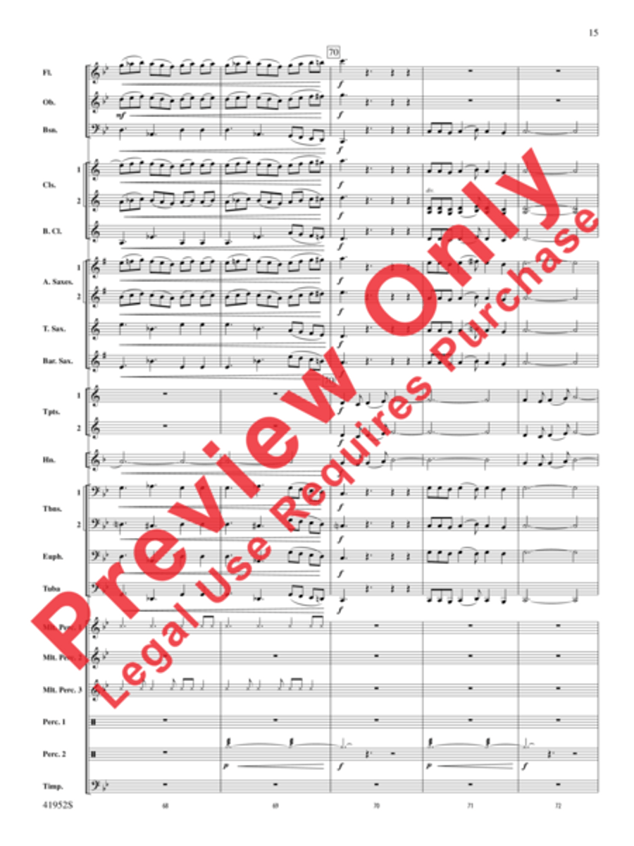 Furaha! Concert Band scores gallery preview page 15