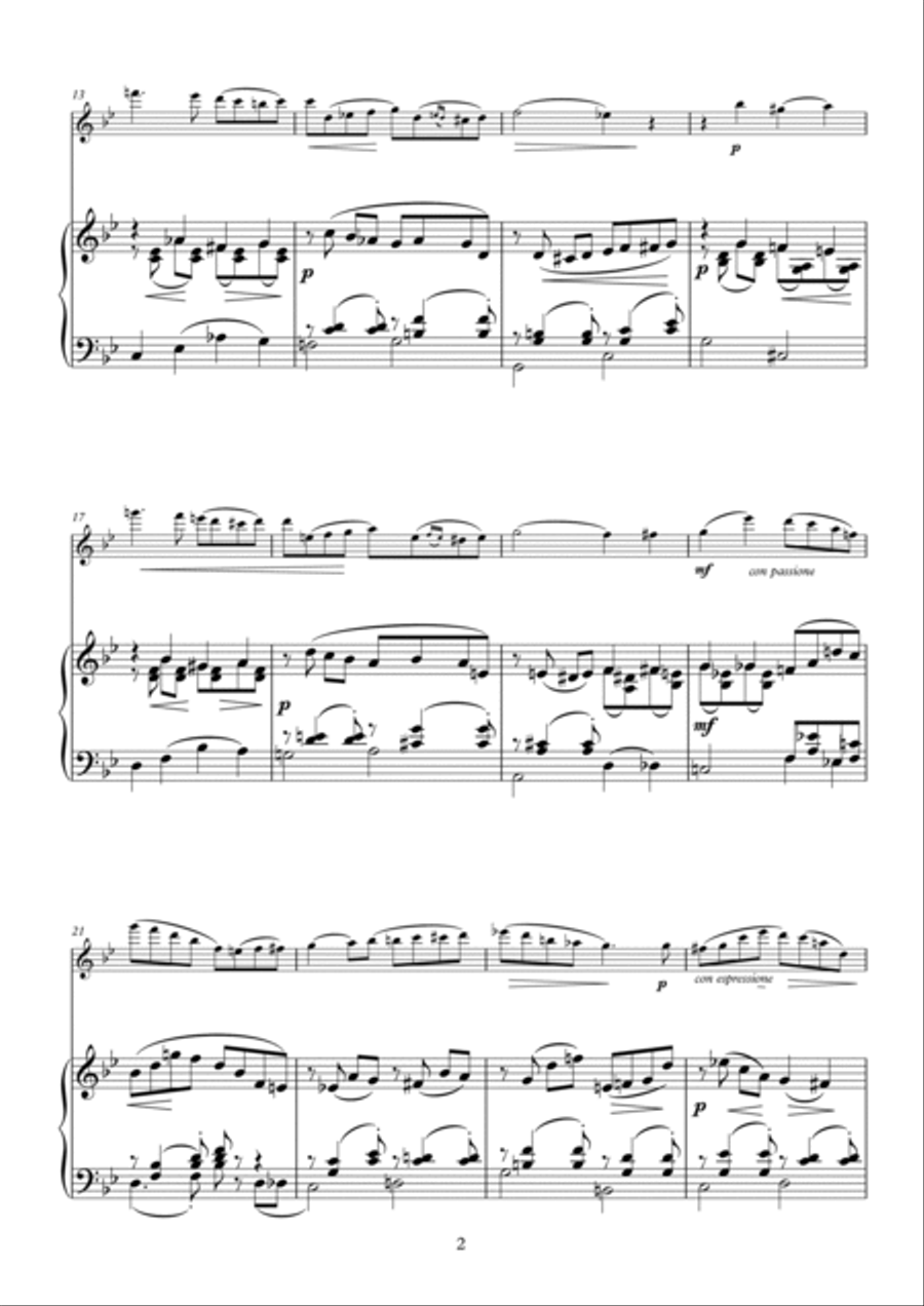 Andersen Seven Salon Pieces for Flute and Piano Op. 52 Flute Solo scores gallery preview page 4