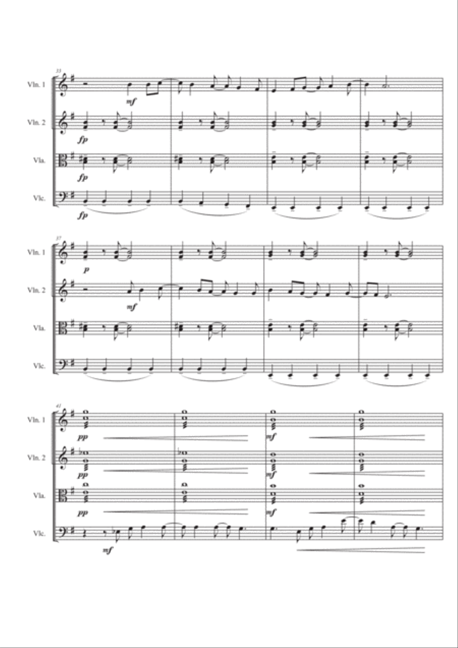 All I Want For Christmas Is You String Quartet scores gallery preview page 4