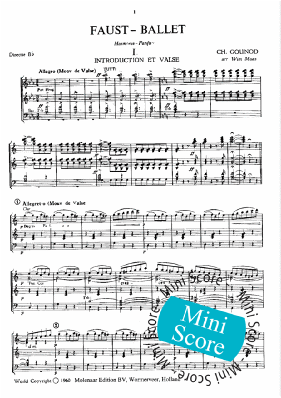 Faust Ballet Concert Band scores gallery preview page 5