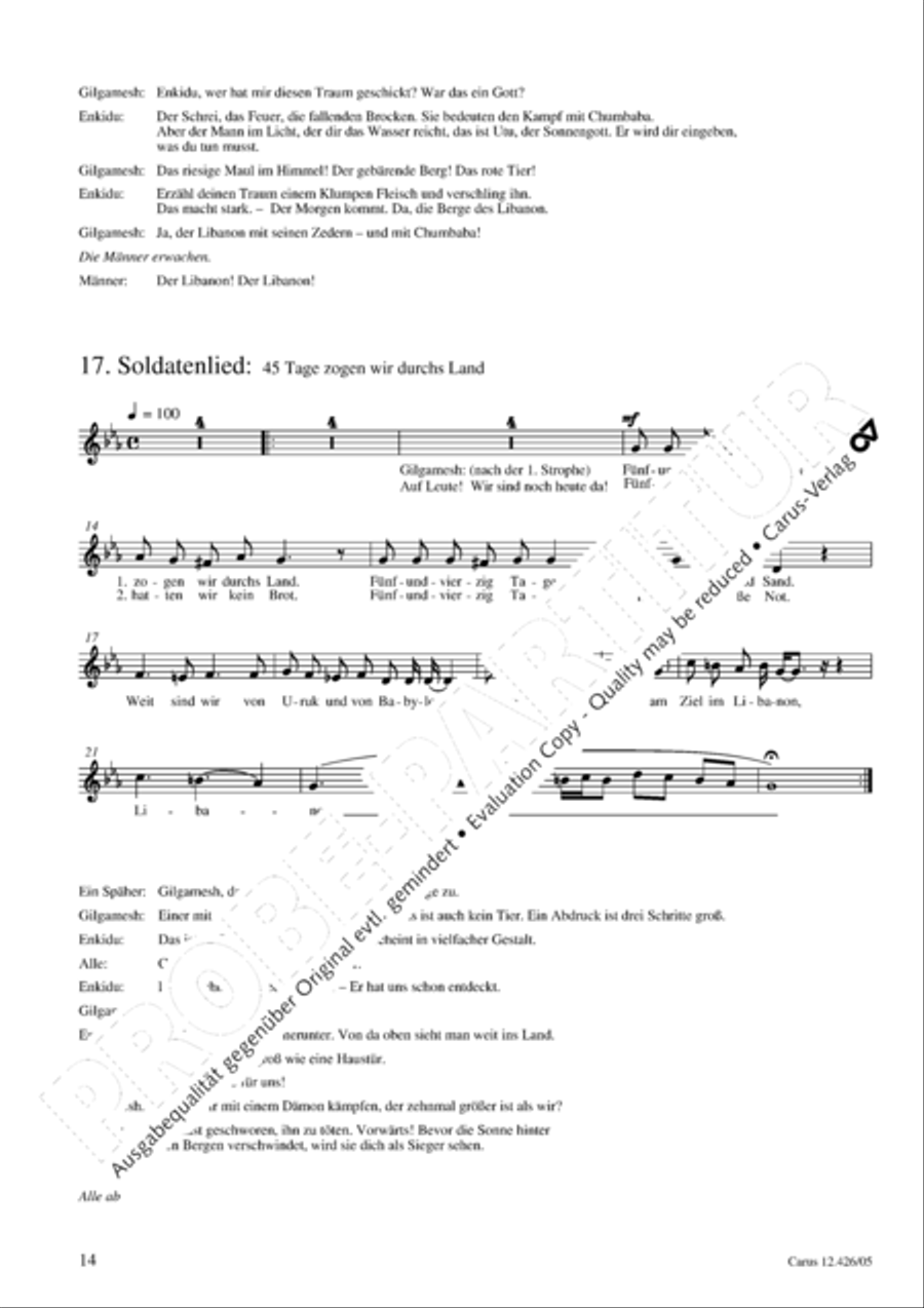 Gilgamesh - Konig von Uruk 3-Part scores gallery preview page 15