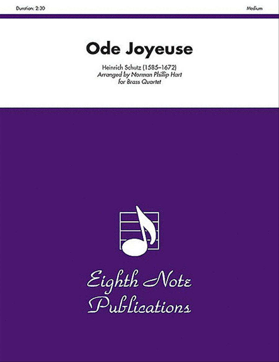 Ode Joyeuse Brass Quartet scores gallery preview page 1