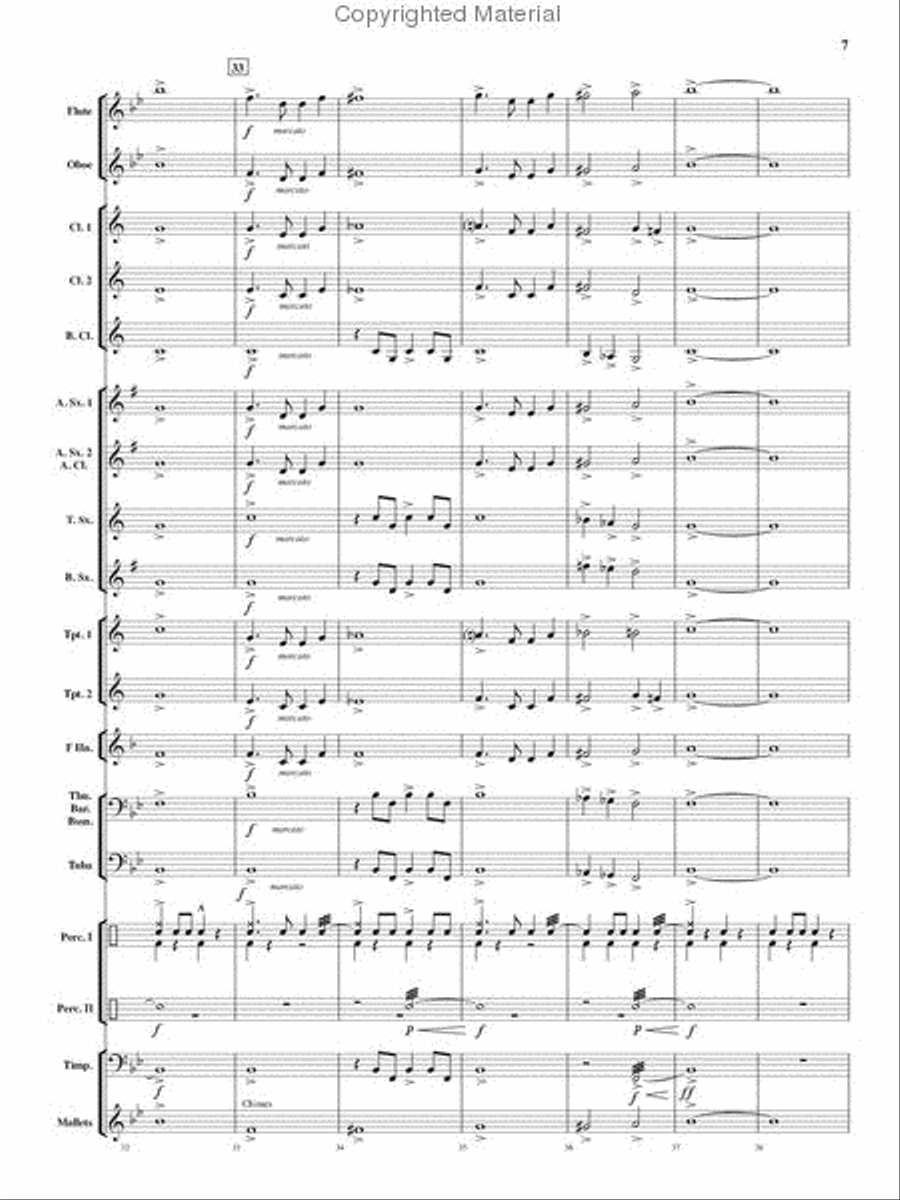 Fanfare for a New World Concert Band scores gallery preview page 7