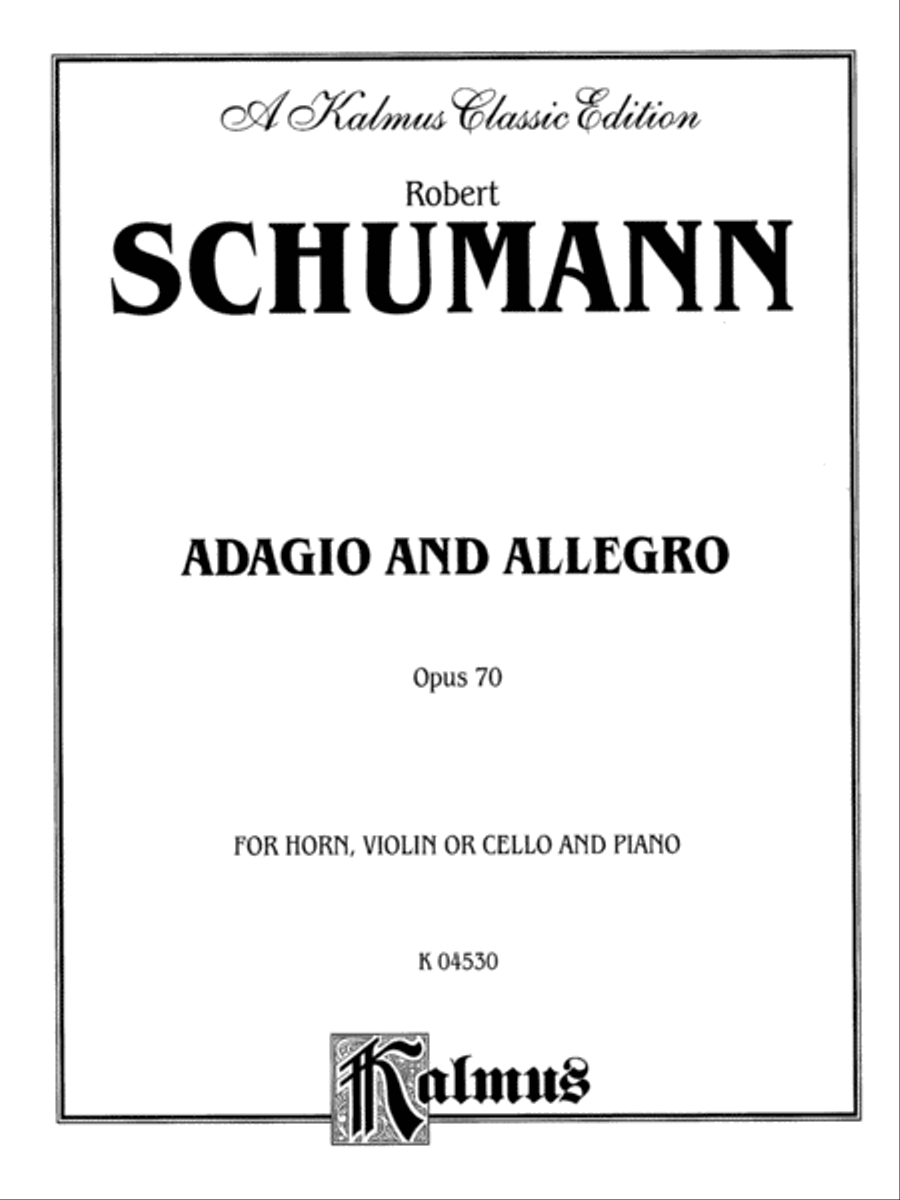 Adagio and Allegro, Op. 70