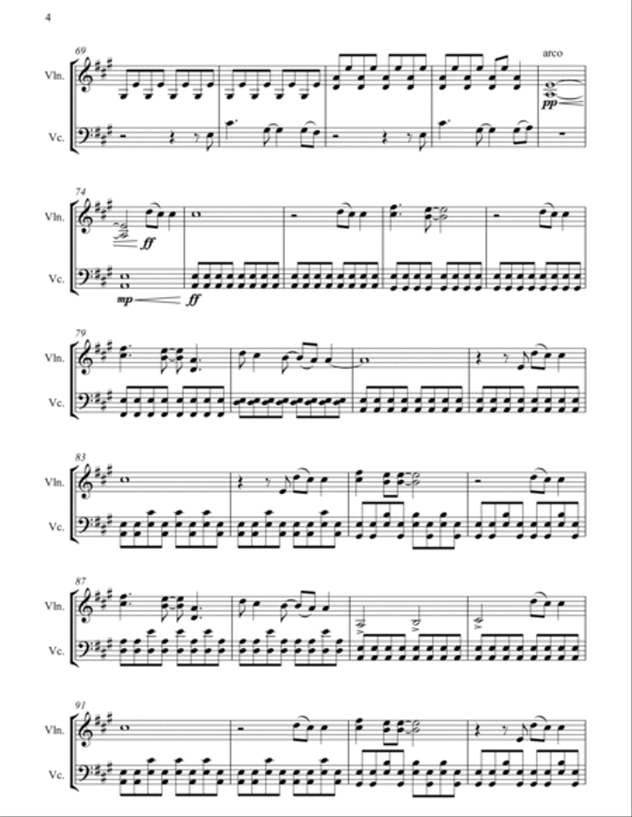Chasing Cars Score and Parts scores gallery preview page 5