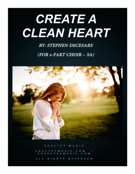 Create A Clean Heart (for a 2-part choir (SA) image number null