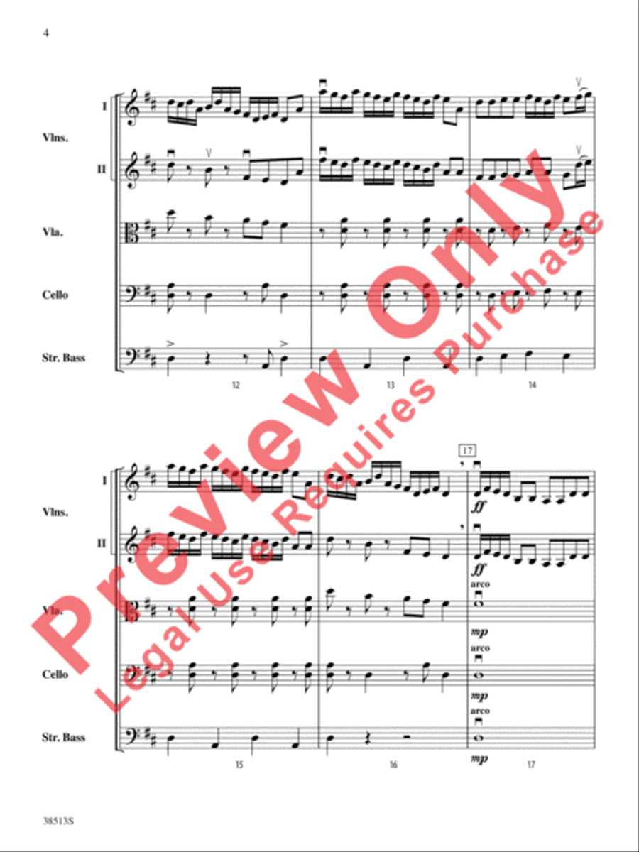 American Fiddle Triptych String Orchestra scores gallery preview page 5