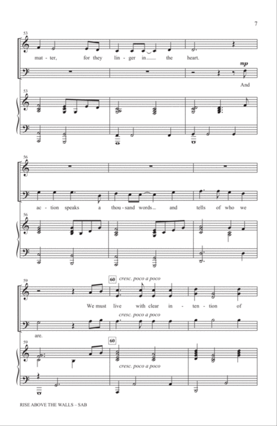 Rise Above The Walls Rise Above The Walls 3-Part scores gallery preview page 6
