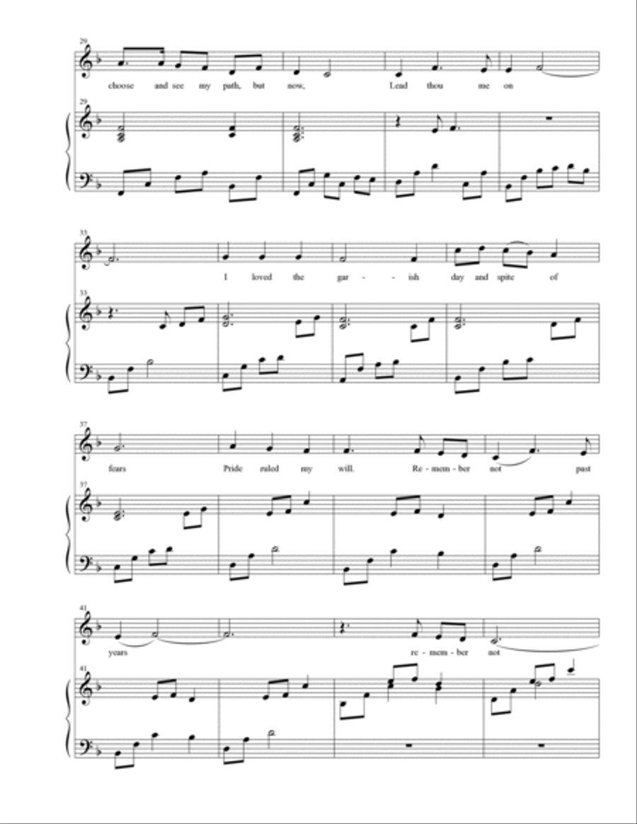 Lead Kindly Light Lead Kindly Light Medium Voice scores gallery preview page 3