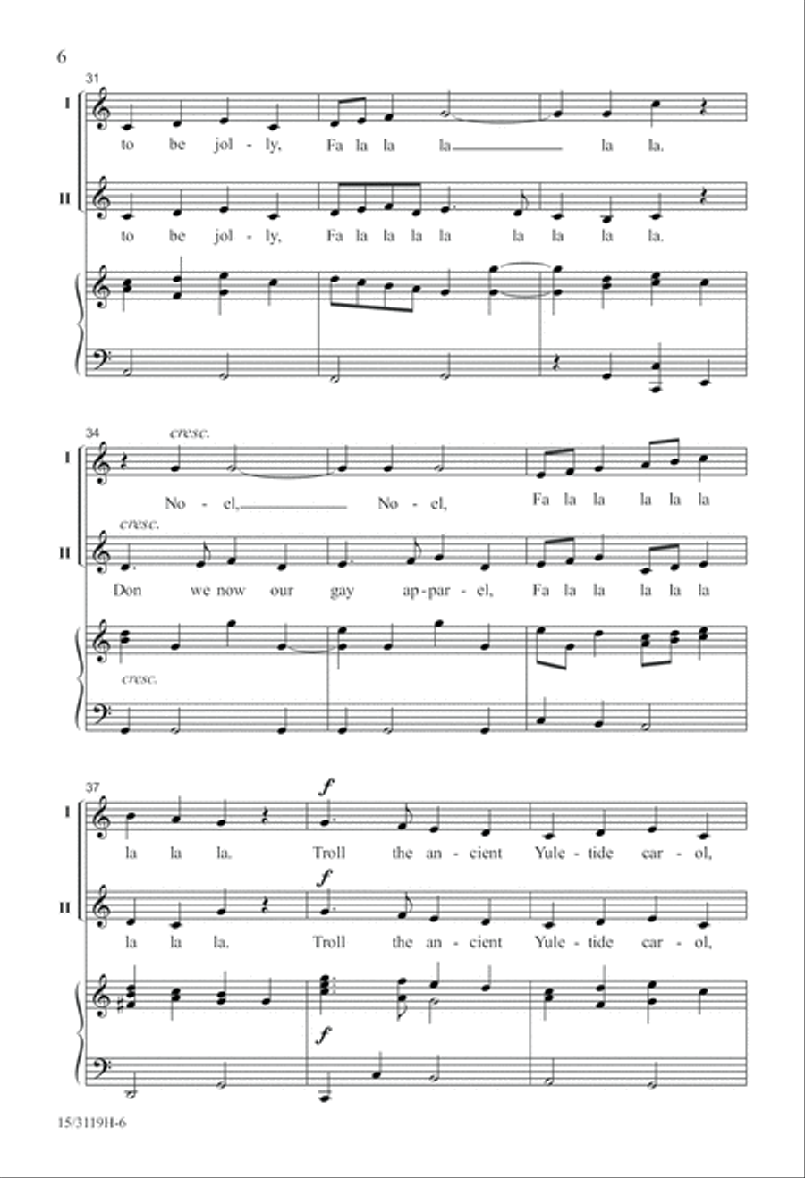 Fa La La Noel Fa La La Noel 2-Part scores gallery preview page 6