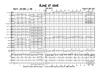 Alone at home - Jazz Waltz - Big Band - Score Only
