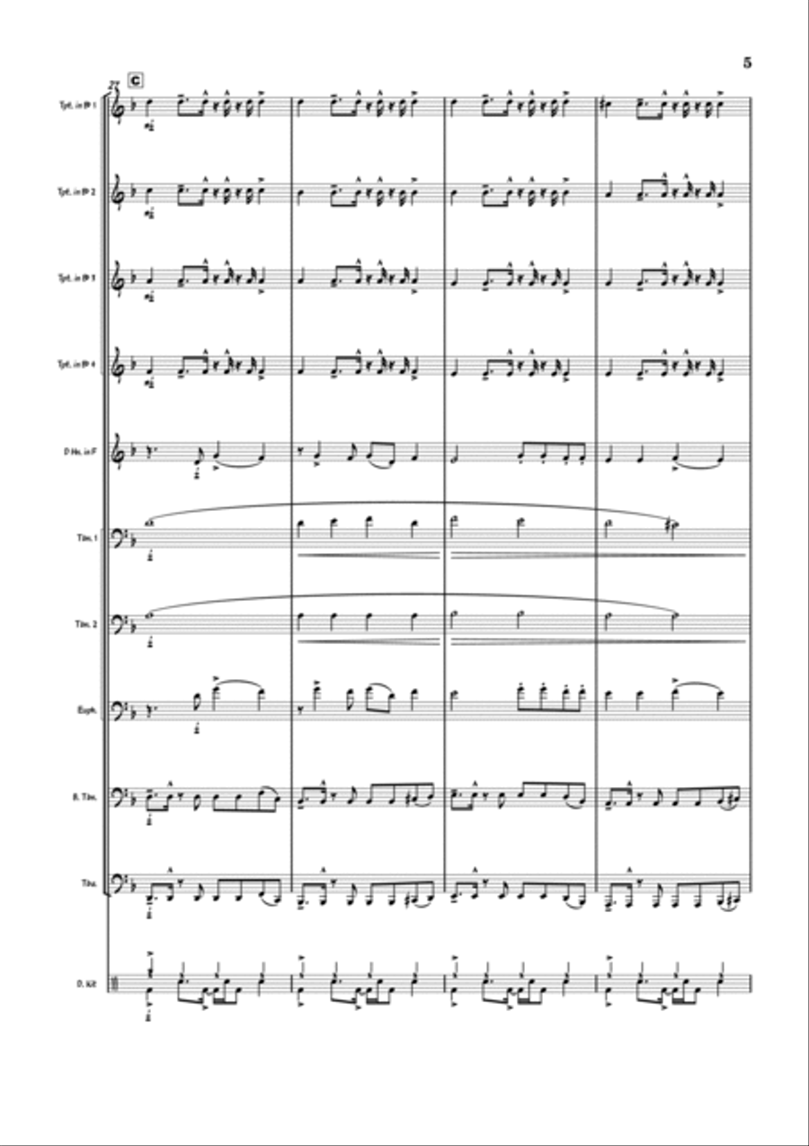 Beggin' Brass Ensemble scores gallery preview page 5