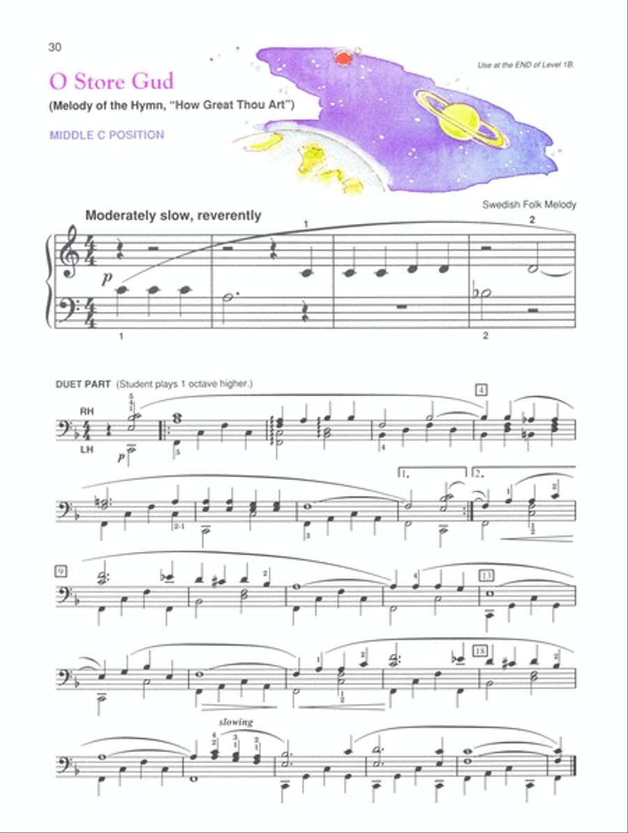 Alfred's Basic Piano Course Hymn Book, Level 1B Piano Method scores gallery preview page 4