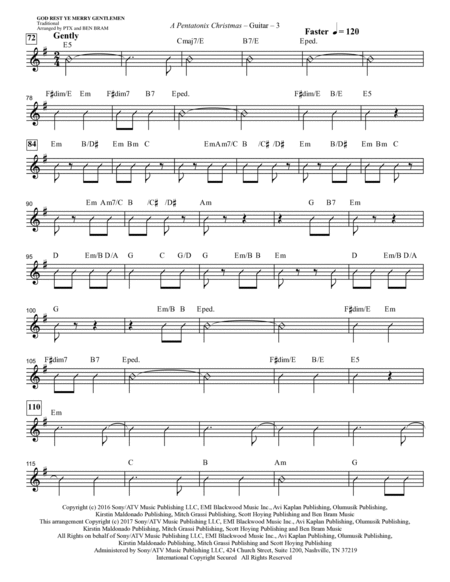 A Pentatonix Christmas (Medley) (arr. Mark Brymer) - Guitar