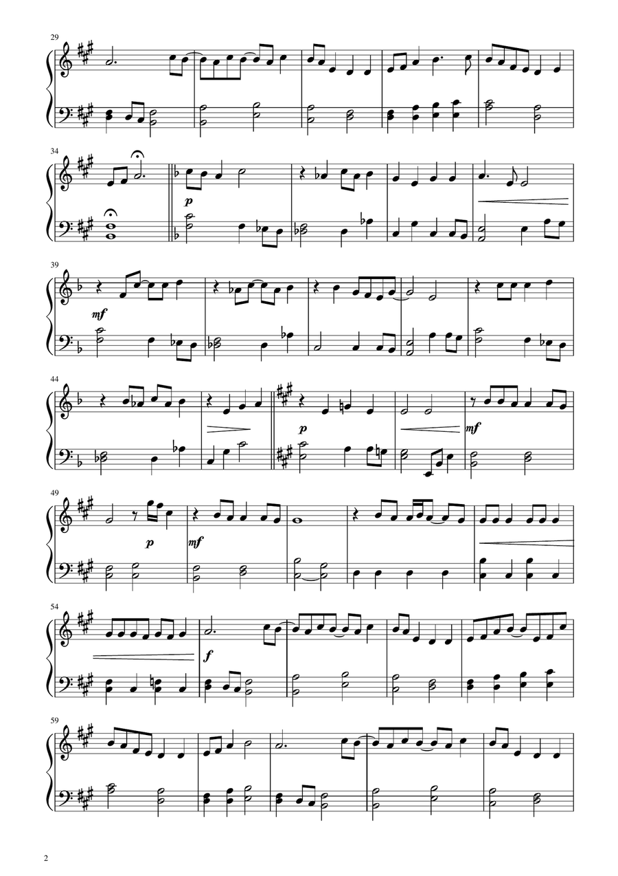 Wuthering Heights Piano Solo scores gallery preview page 2