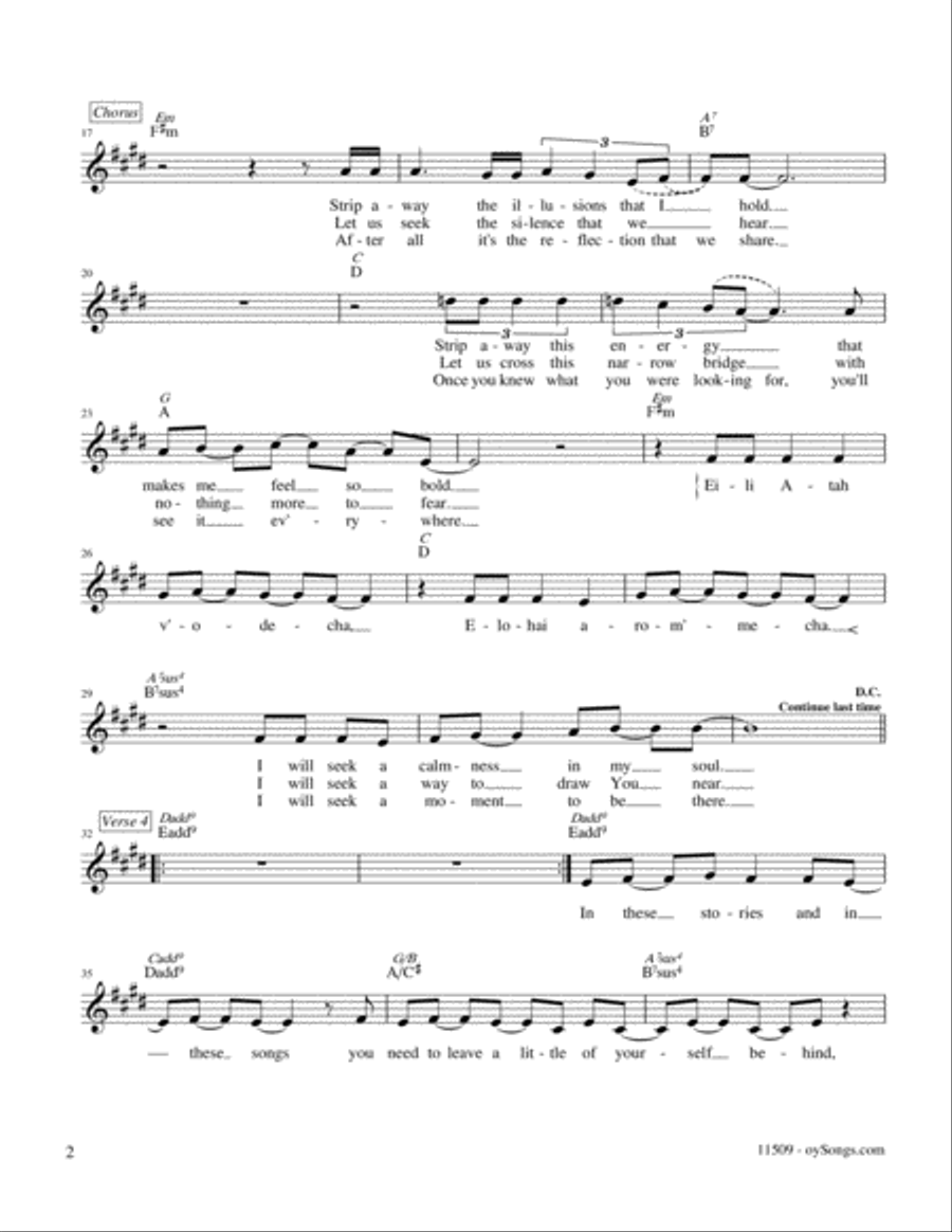 In My Time Piano scores gallery preview page 2