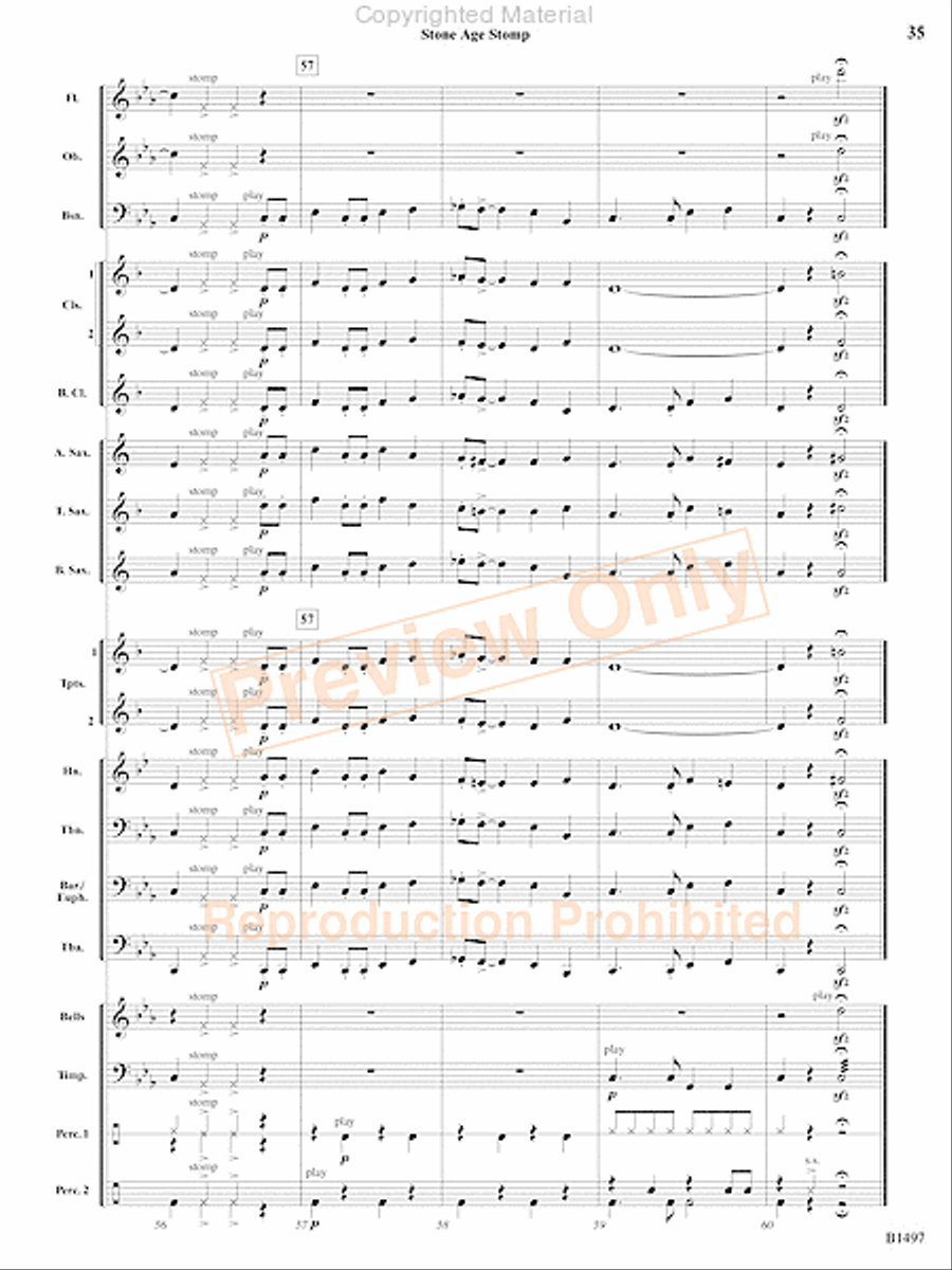 Curtain Up! Concert Band scores gallery preview page 80