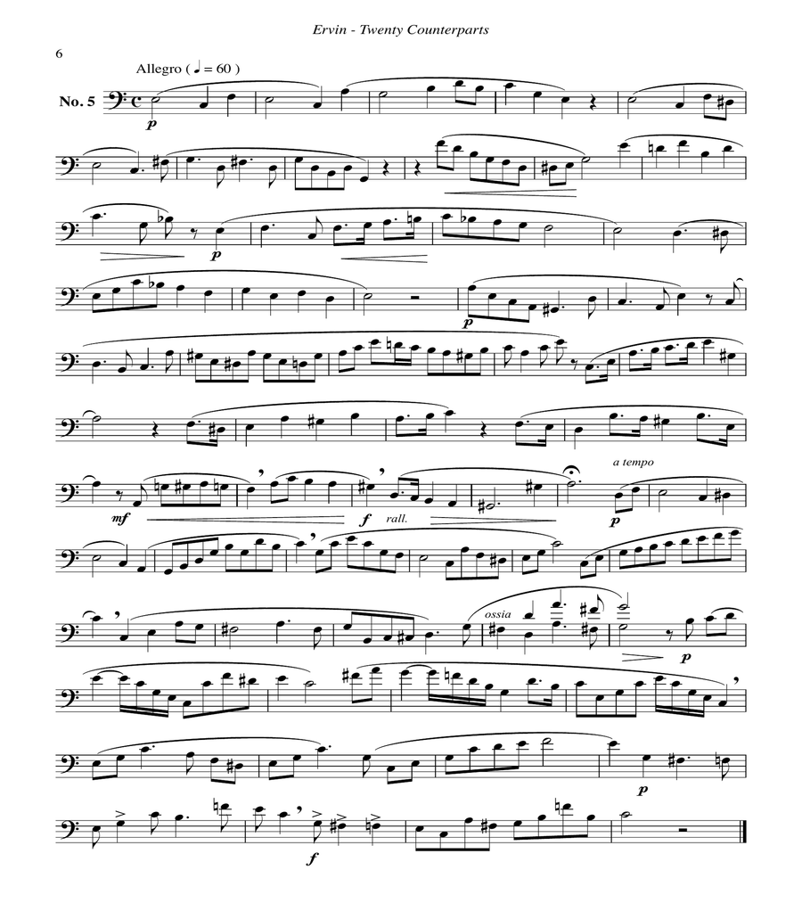 20 Counterparts from Book 1 Rochut Bordogni Duet Accompaniments for Trombones 1-20