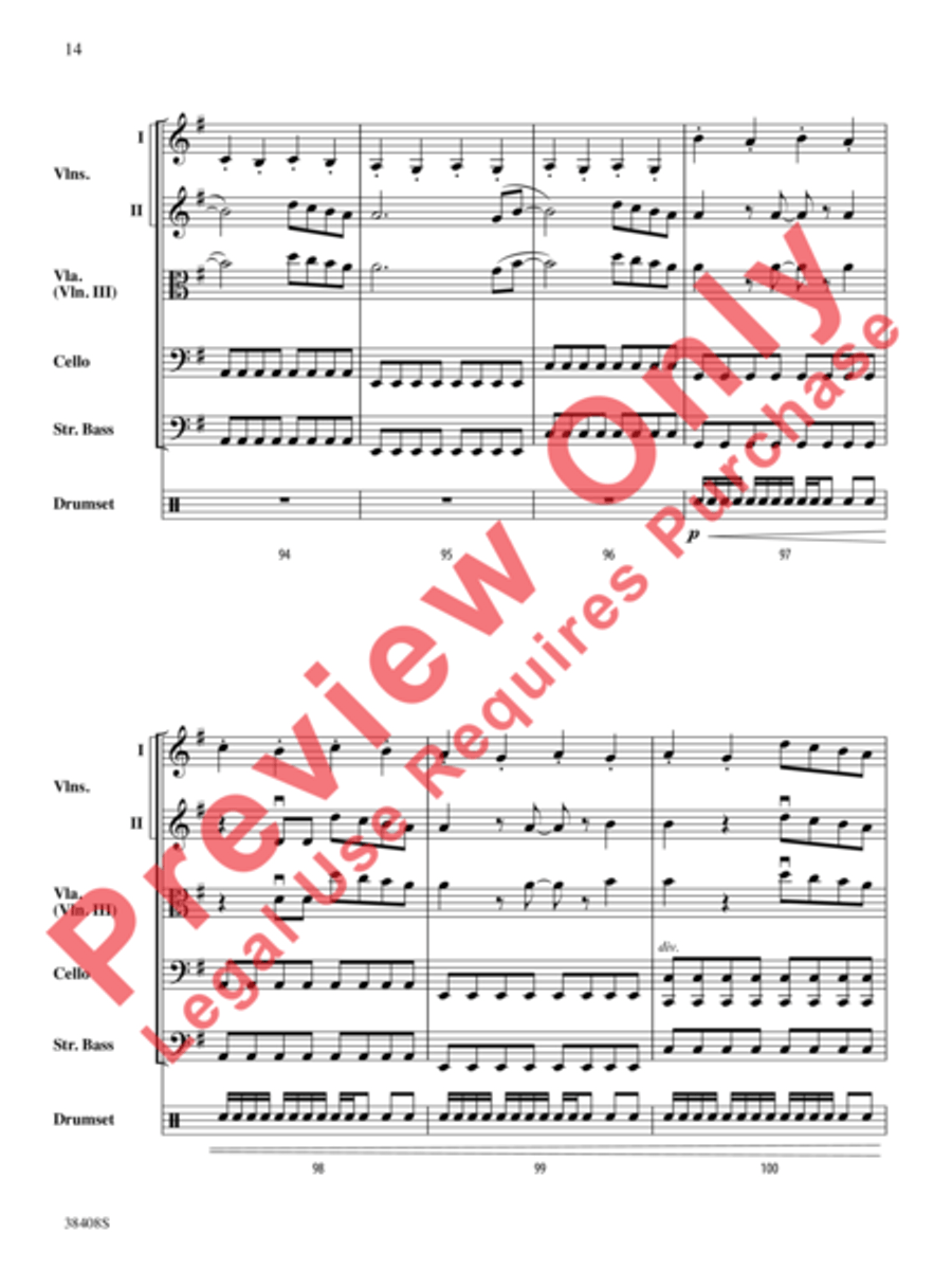 Firework String Orchestra scores gallery preview page 15