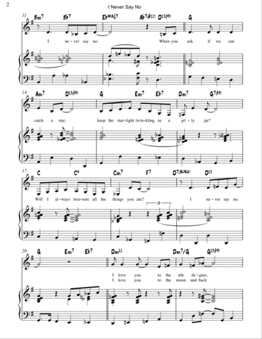 I Never Say No Jazz Ensemble scores gallery preview page 2