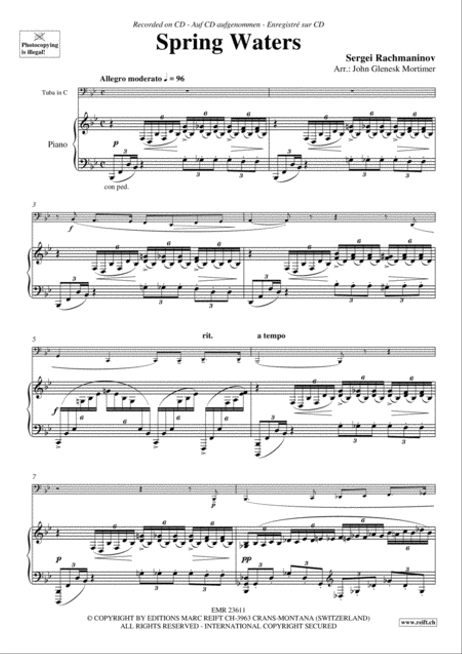 Spring Waters Tuba scores gallery preview page 4