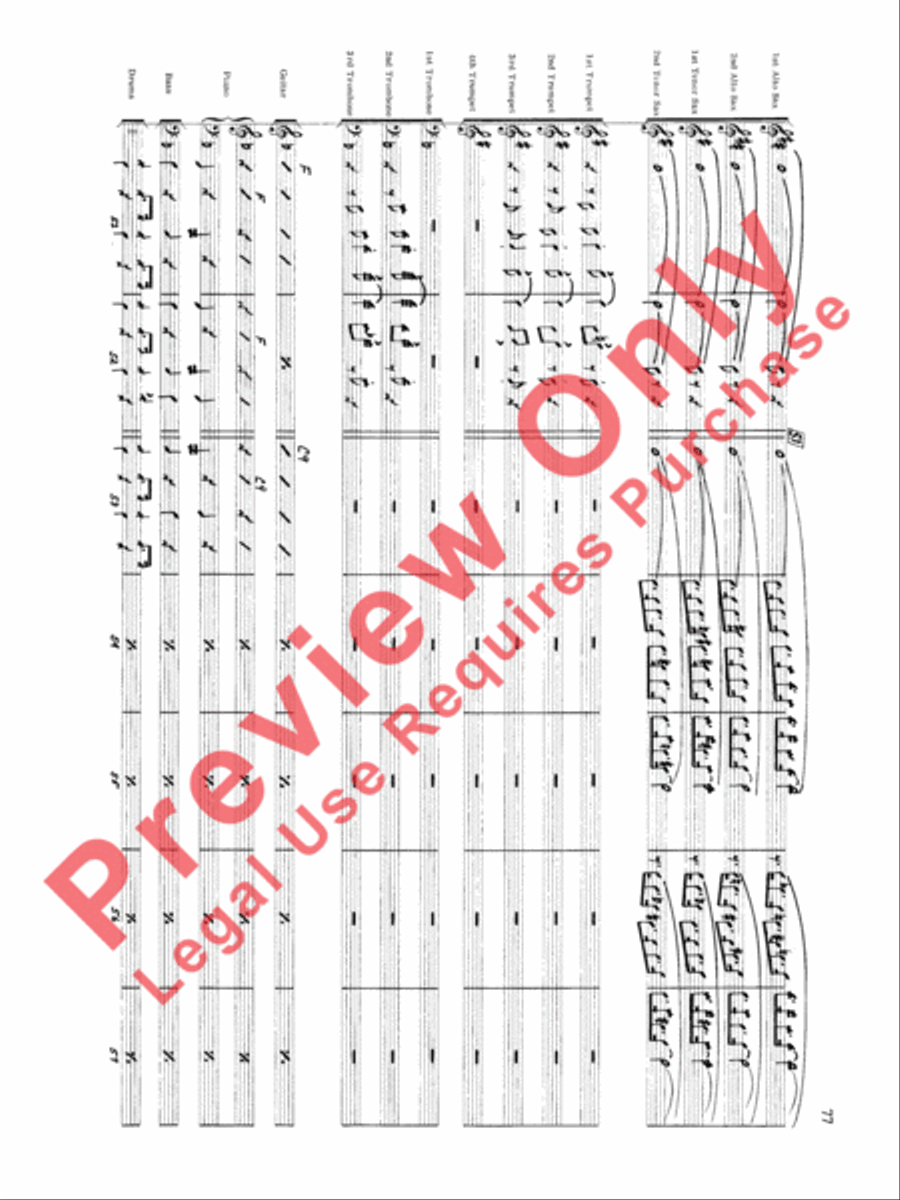Original Big Band Sounds Big Band scores gallery preview page 78