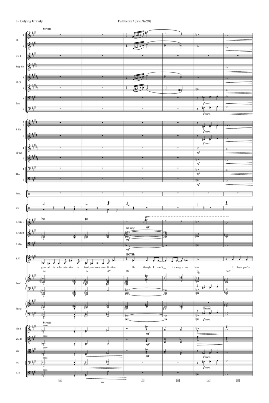 Defying Gravity - Score Only Full Orchestra scores gallery preview page 3