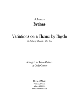 Book cover for Variations on a Theme by Haydn (for Brass Quintet)