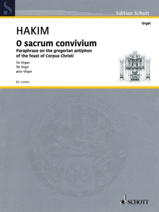 Book cover for O Sacrum Convivium