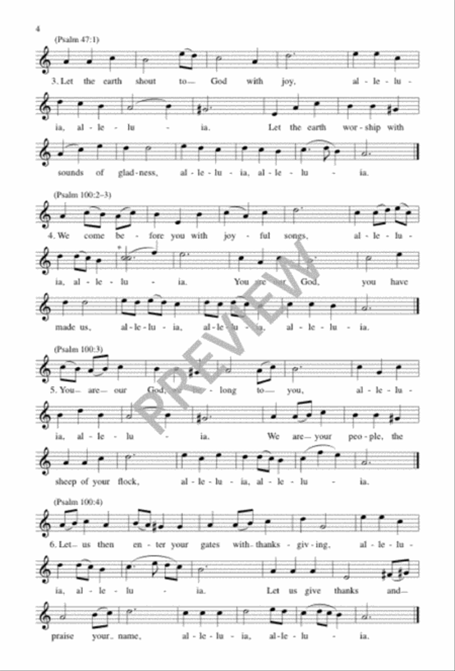 Laudate Dominum 4-Part scores gallery preview page 5