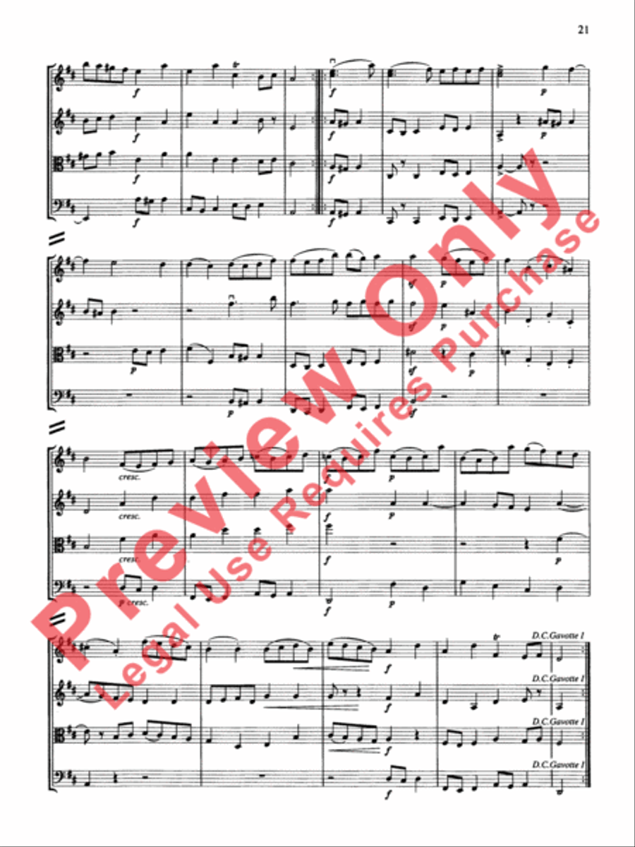 String Quartets for Beginning Ensembles, Volume 3 String Quartet scores gallery preview page 46