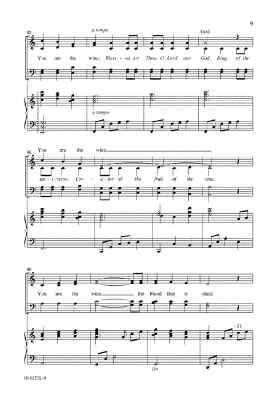 You Are the Bread 4-Part scores gallery preview page 9