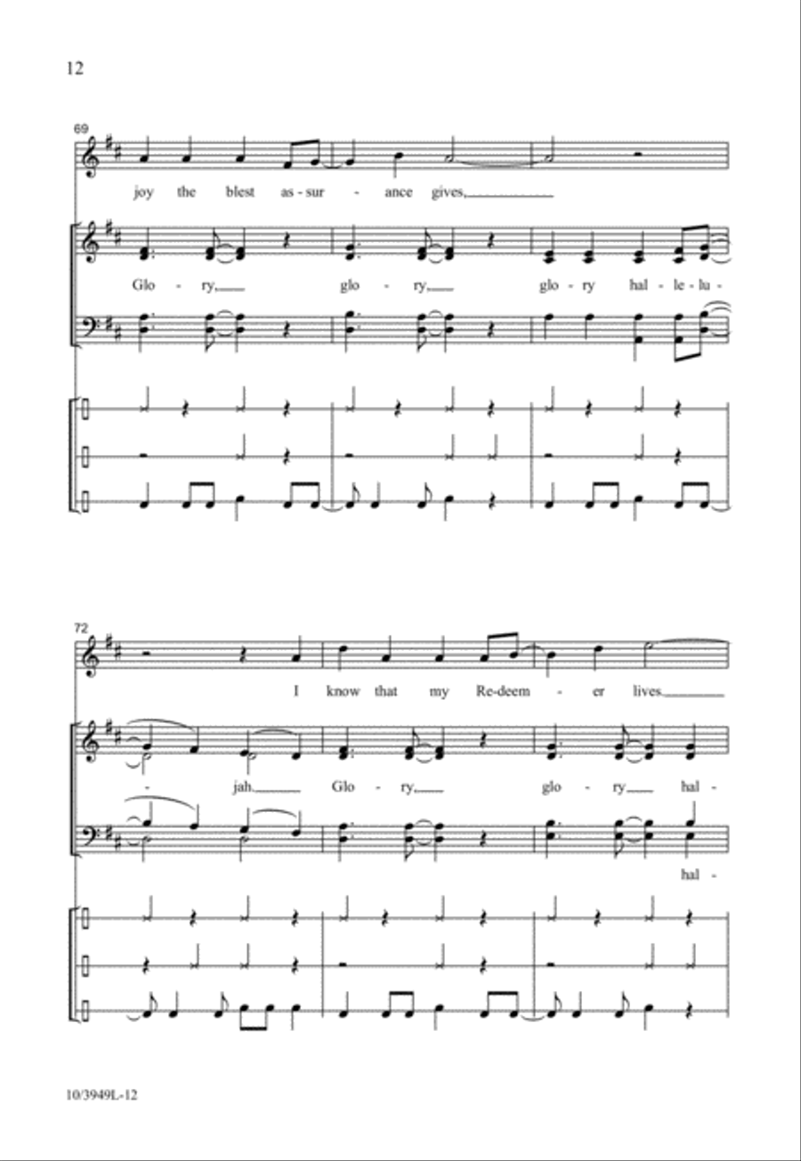 Glory, Hallelujah! Glory, Hallelujah! 4-Part scores gallery preview page 12