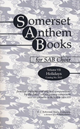 Book cover for Somerset Anthem Books, Volume VII (Holidays)