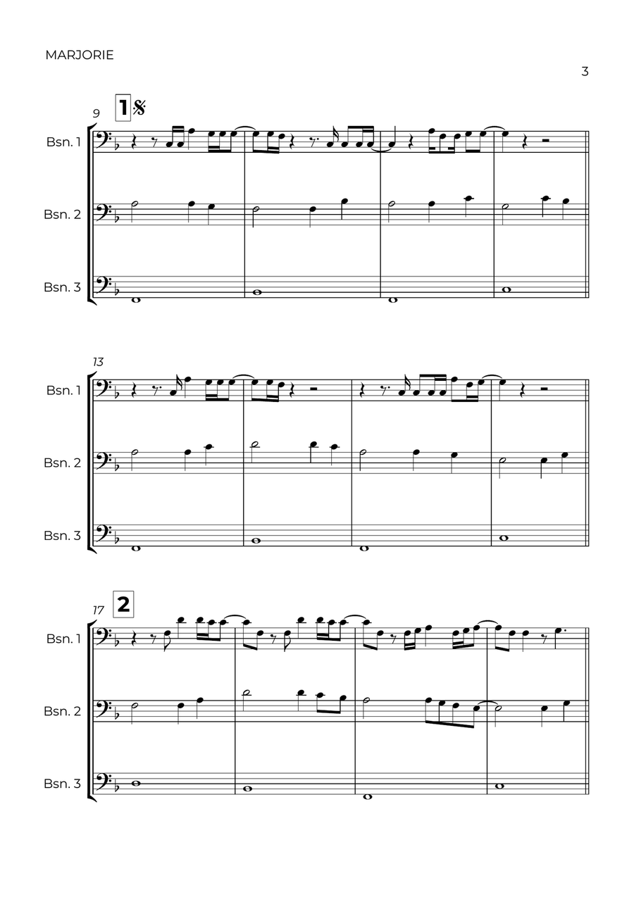 Marjorie Woodwind Trio scores gallery preview page 3
